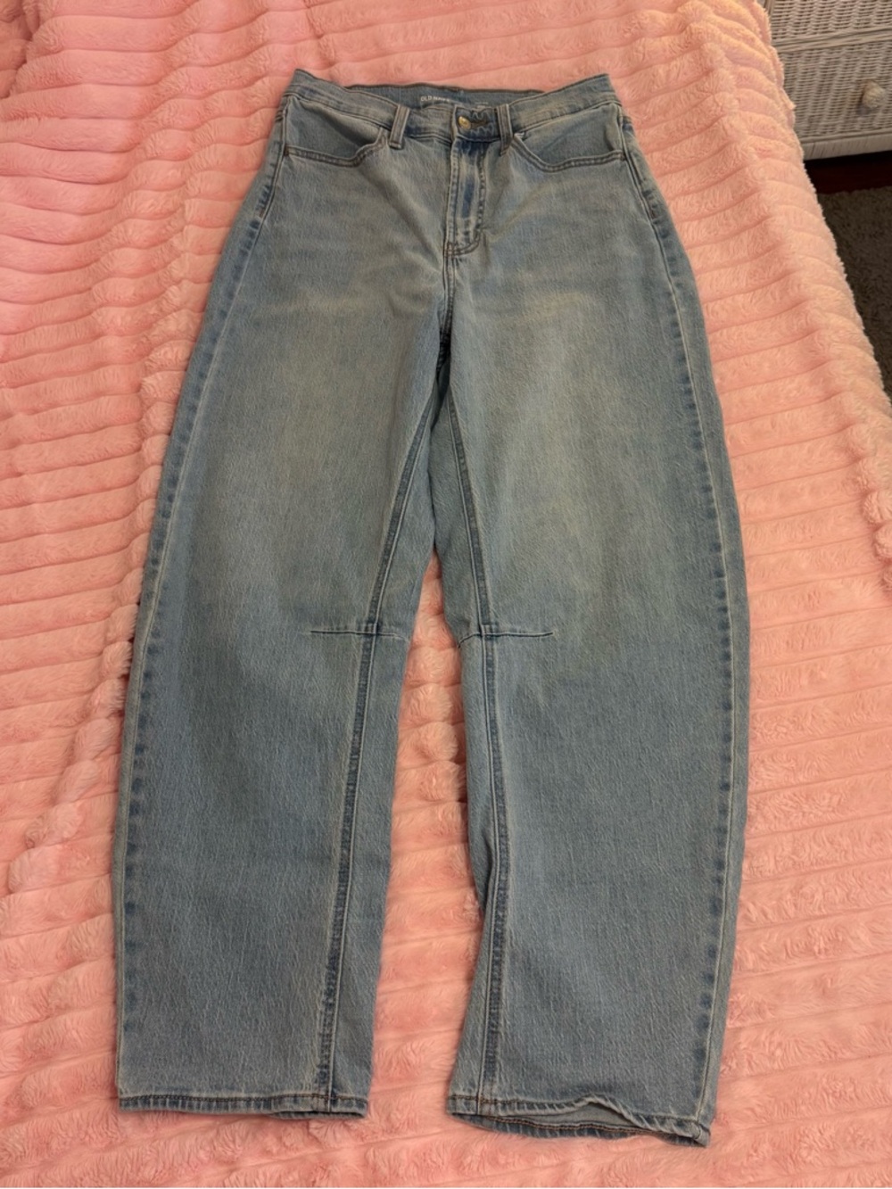 light wash old navy barrel jeans